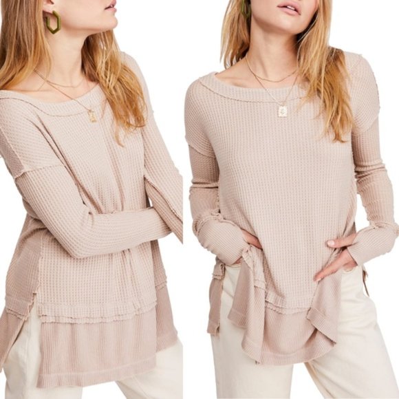 Free People Tops - Free People North Shore Thermal Knit Tunic Top $68